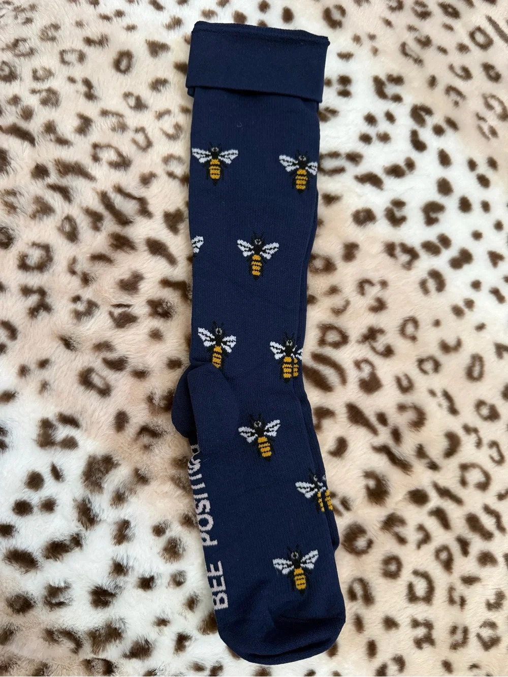 Navy Bee Pattern UNISEX CompressionSocks